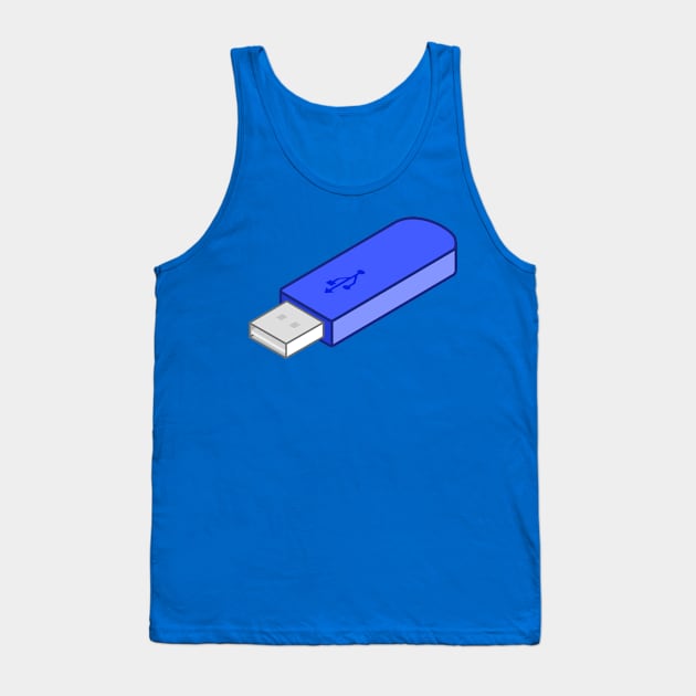 Blue Usb Tank Top by Lollik